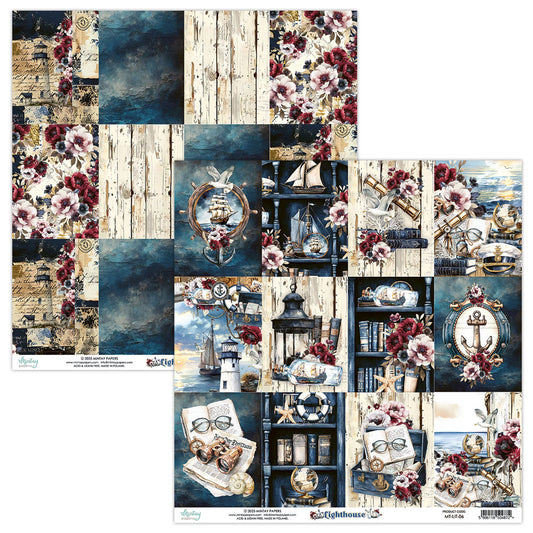12X12 Patterned Paper, Lighthouse 06