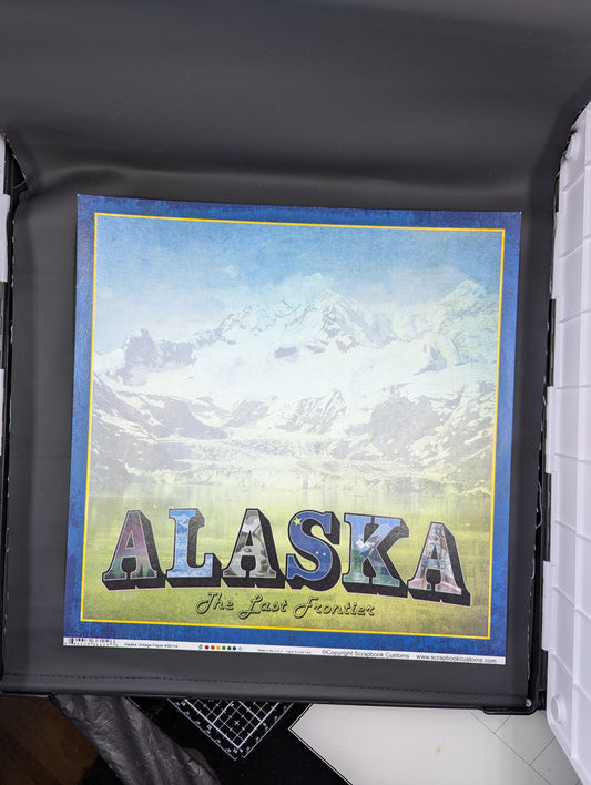 12x12 Alaska vintage paper 36119