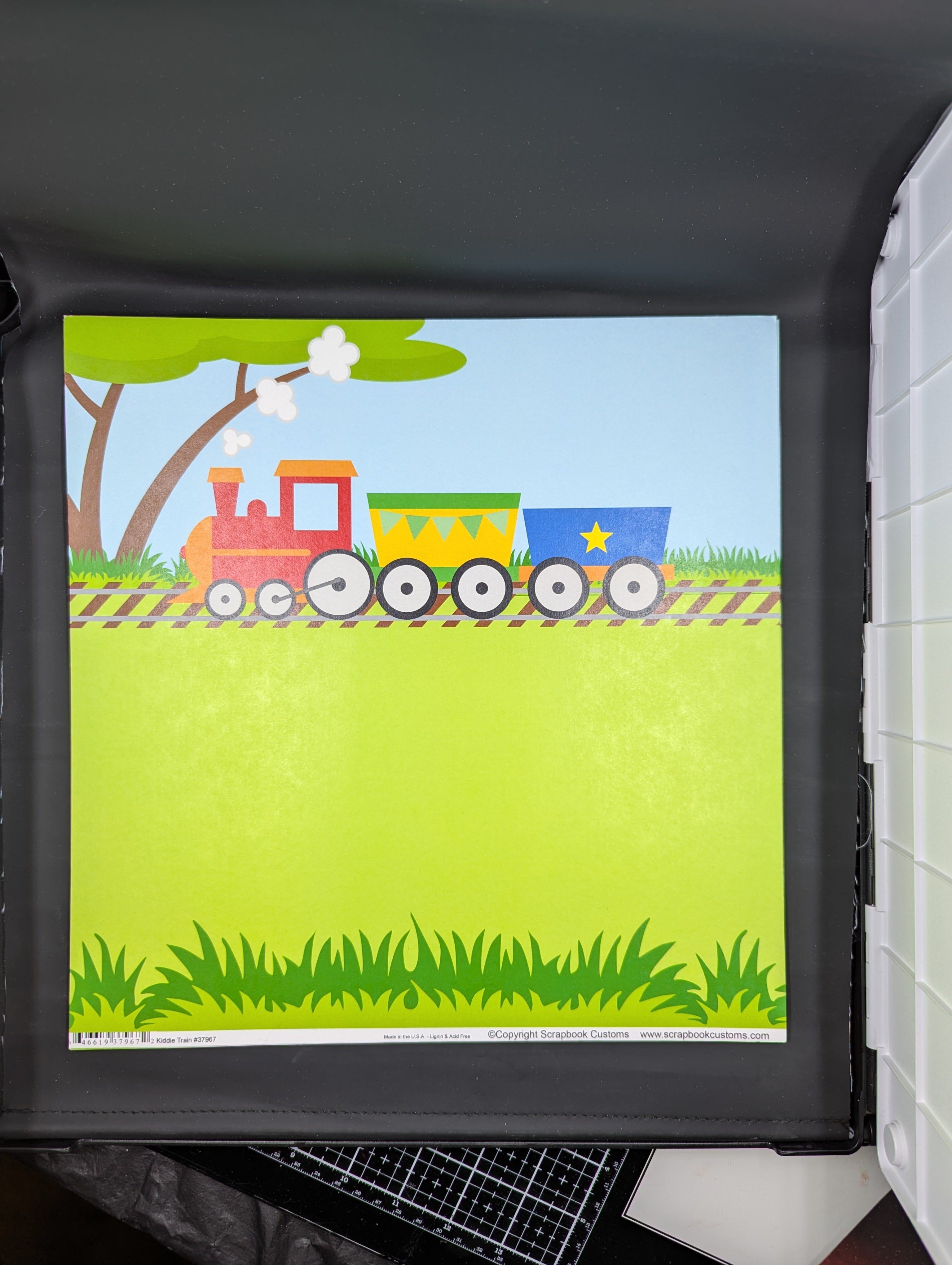 12 Inch Train 12x12 Kiddie train – Scrapendipity Online