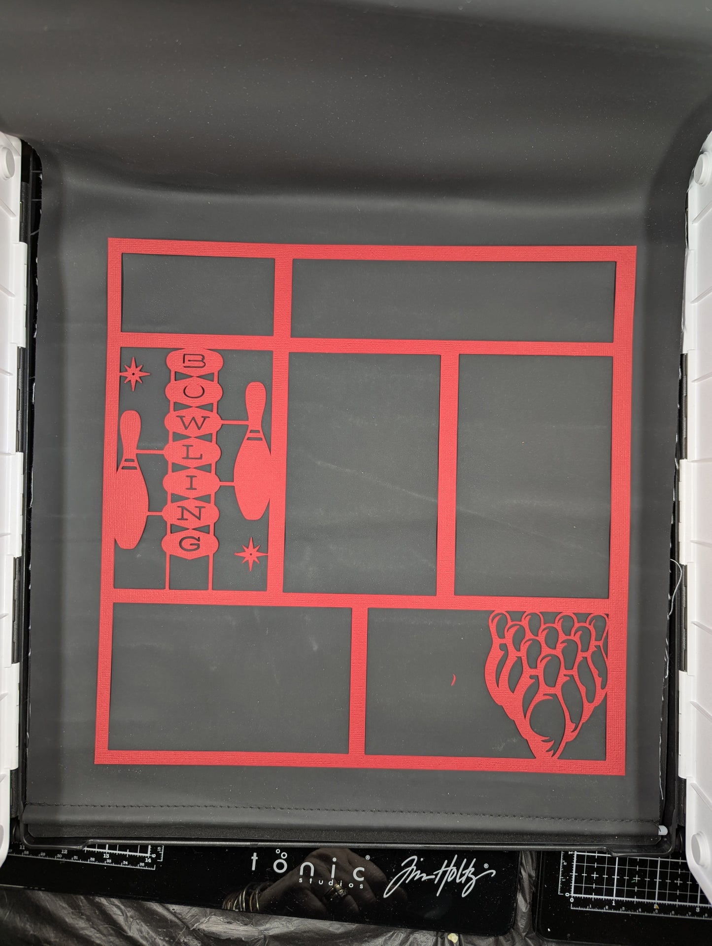 12x12 CUSTOM overlay Bowling Red