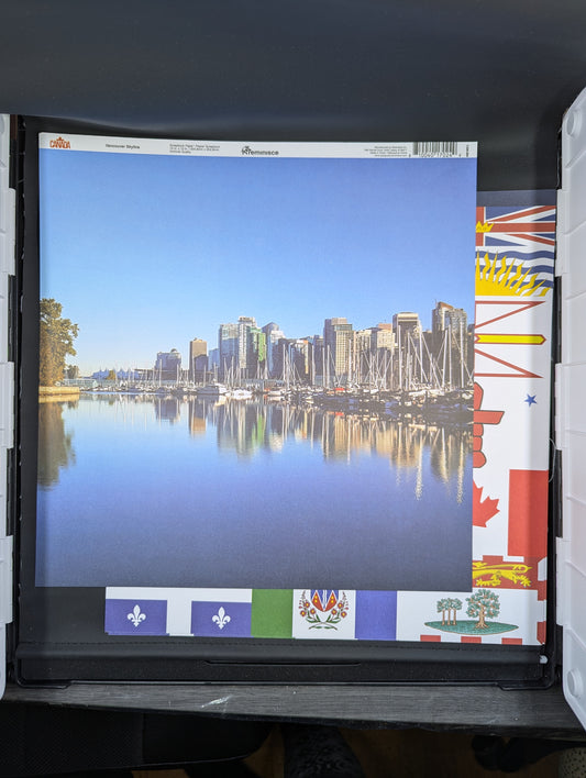 Vancouver skyline 12x12