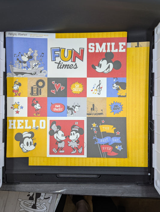 Simple stories say cheese classic mouse 4x4 elements