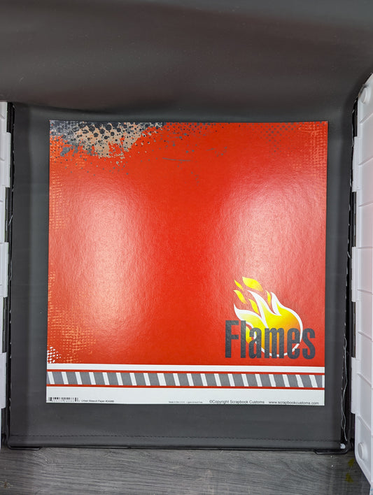 Calgary Flames Urban mascot flames side right