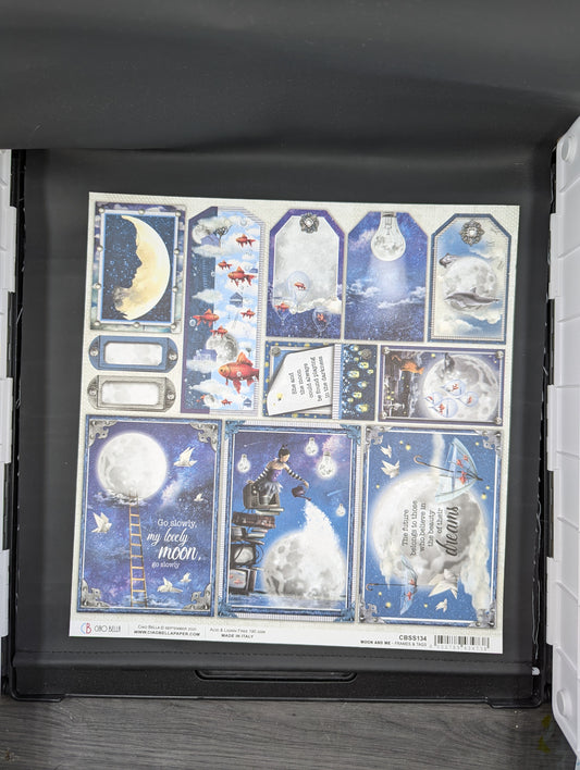 Moon and me frames and tags