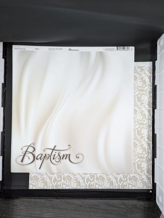 Baptism white silk