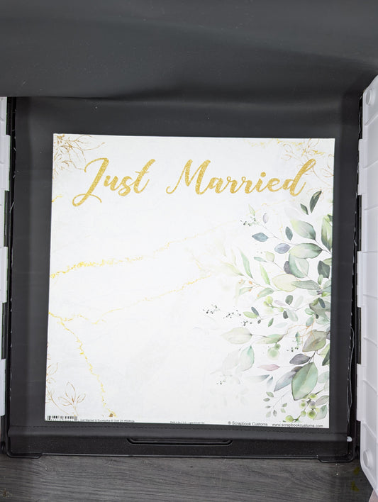 Just married wedding