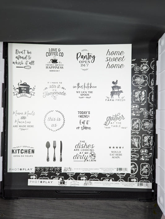 Cooking Sign cards fresh baked