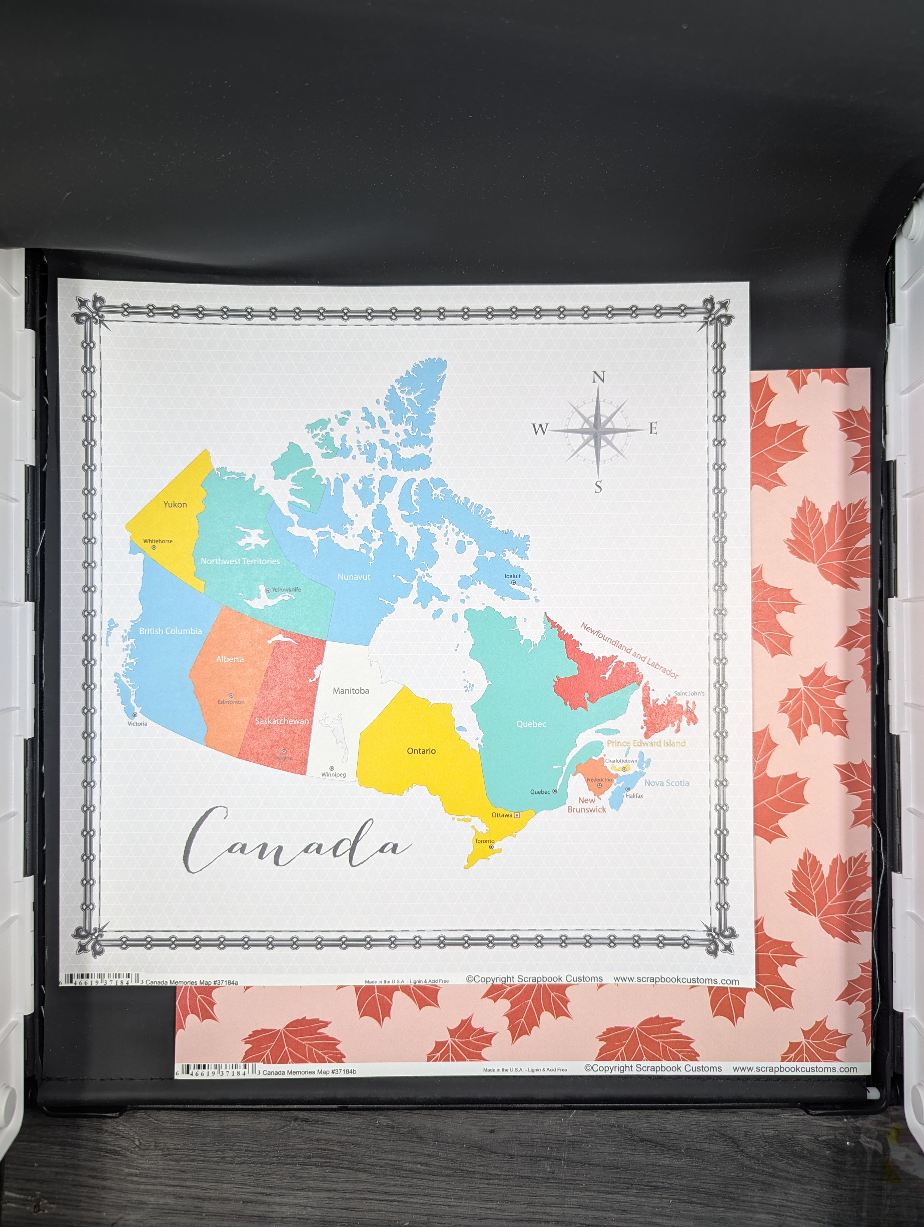 Canada memories map – Scrapendipity Online