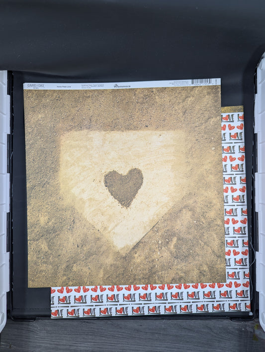 Home plate love baseball