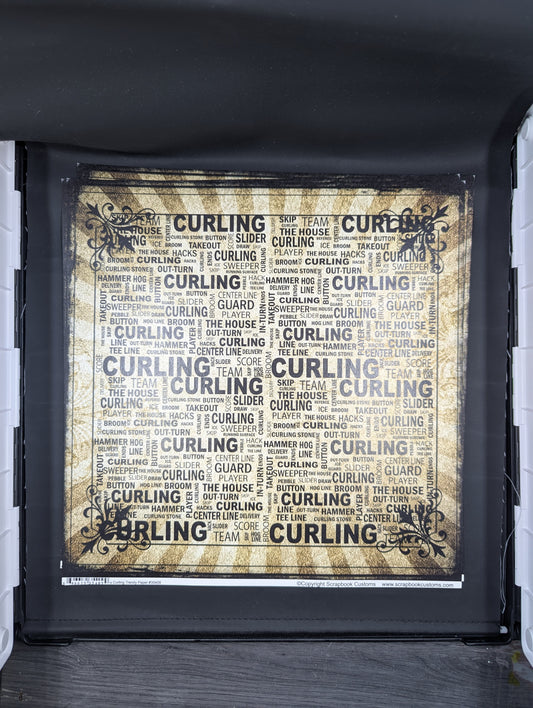 Curling trendy paper