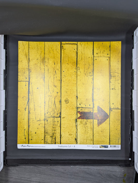 Yellow wood panel