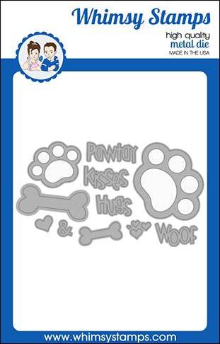 Whimsy puppy paws die set