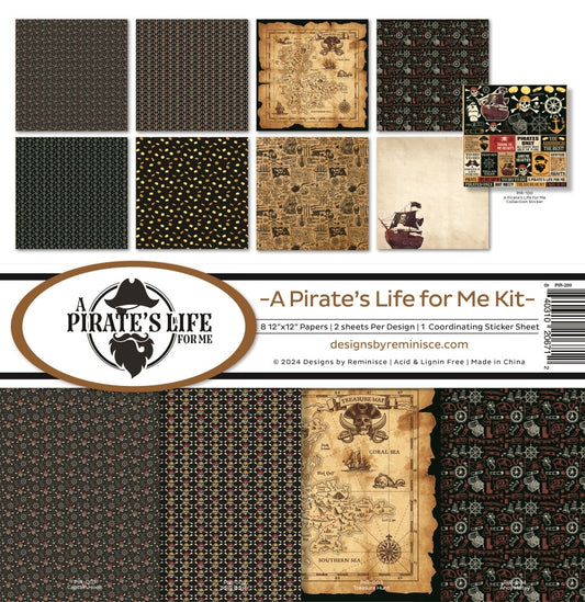 12x12 patterned paper pack a pirates life for me kit