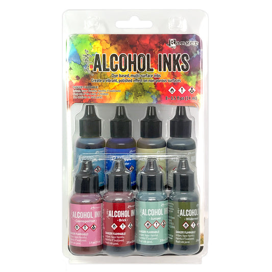 Tim Holtz Alcohol Ink Kit, Spectrum Urban (8pc)
