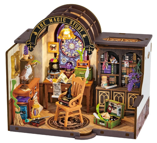 Rolife DIY Miniature House Kit, The Magic Study