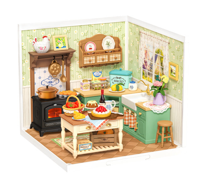 Rolife Super Creator DIY Miniature House Kit, Farmhouse Kitchen