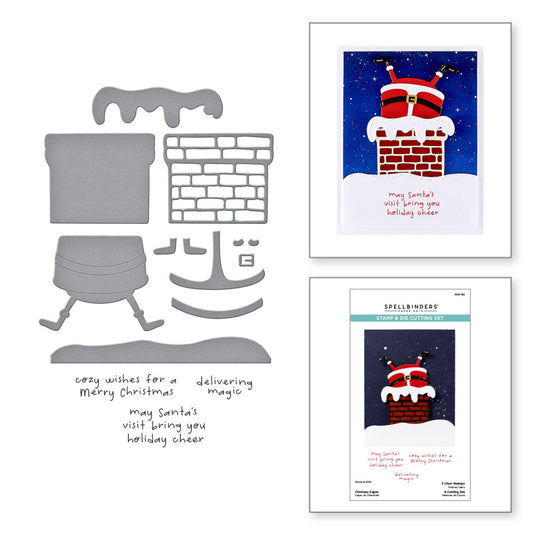 Clear Stamp & Die Set, Merry Mischief - Chimney Caper