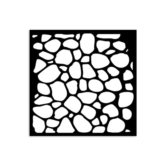 Thick Stencil, Hidden Grove - Stone Pattern