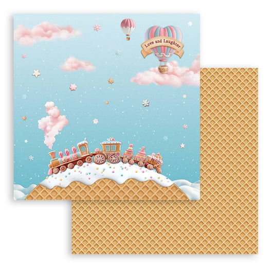 12X12 Patterned Paper, Candy Christmas - Train