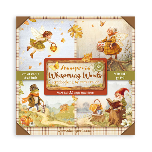 8X8 Maxi Paper Pad, Whispering Woods