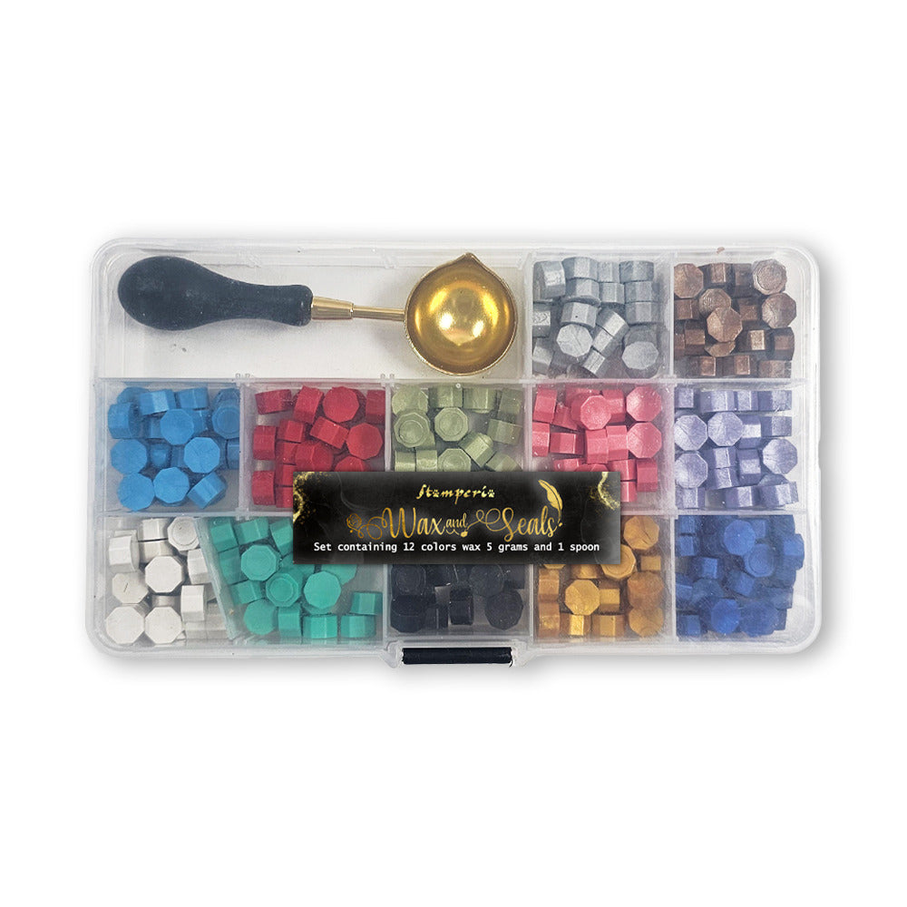 Wax Set, 12 Colors 5g Wax + Spoon