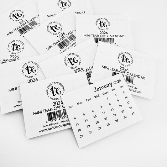 Mini Tear-Off Calendars 2026 (Set of 10)