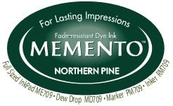 Memento Ink Pad, Northern Pine and reinker bundle