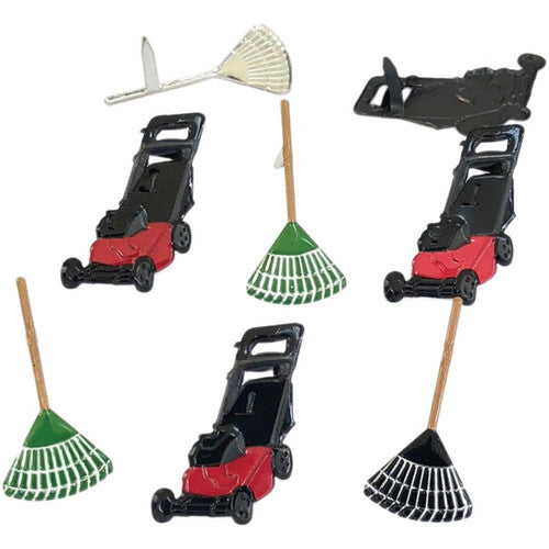 Eyelet Outlet Brads lawnmower and rakes