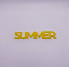 Acrylic word SUMMER 4 inches x 1 inch