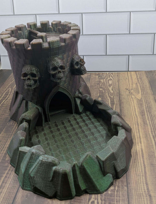Triple Skull Custom Dice Tower